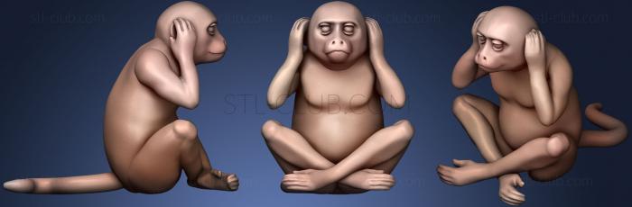 3D model Monkeys1 (STL)